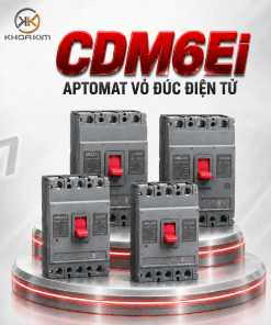 CDM6Ei Aptomat Vỏ Đúc Điện Tử Delixi Chính Hãng